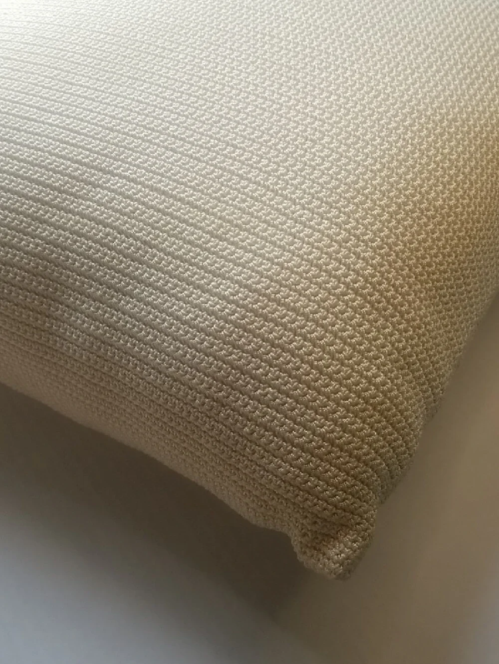 The Sak Cream Knit Decorative Pillow with Button Accents
